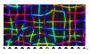 rainbow wavy grid